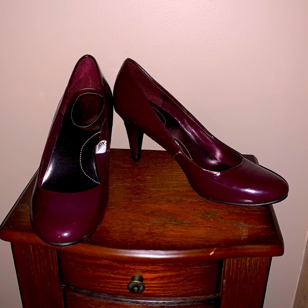 3inch Dark Maroon heels